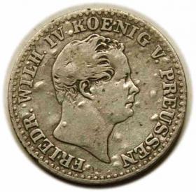 Obrazek 2 dla: 2,5 grosza srebrnego 1843 Fryderyk Wilhelm IV Prusy Berlin