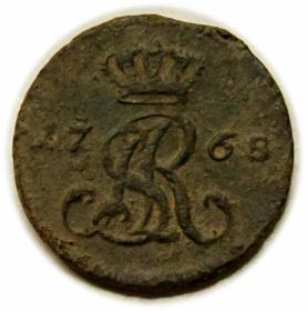 Obrazek 2 dla: Półgrosz 1768 Stanisław August Poniatowski Kraków