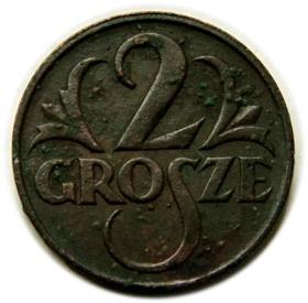 Obrazek dla: 2 grosze 1925 II RP Warszawa