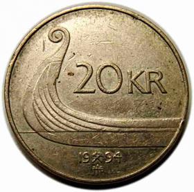 Obrazek dla: 20 koron 1994 Norwegia