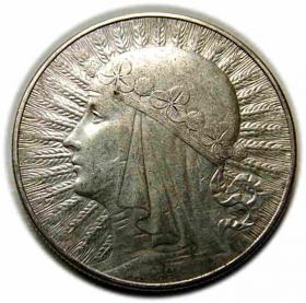 Obrazek dla: 10 złotych 1933 Głowa Kobiety II RP Warszawa