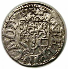 Obrazek 2 dla: Grosz 1615 Jan Zygmunt Hohenzollern Prusy Drezdenko