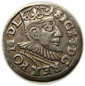 Obrazek dla: Trojak 1592 Zygmunt III Waza Poznań