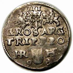 Obrazek 2 dla: Trojak 1598 Zygmunt III Waza Bydgoszcz