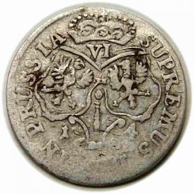 Obrazek 2 dla: Szóstak 1684 Fryderyk Wilhelm Prusy Brandenburgia Królewiec