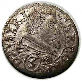 Obrazek dla: 3 krajcary 1619 Karol Austriacki Księstwo Nyskie Biskupów Wrocławskich Nysa