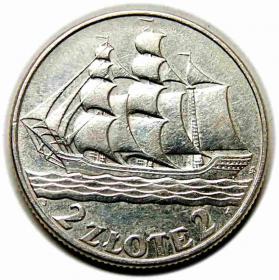 Obrazek dla: 2 złote 1936 Żaglowiec II RP Warszawa