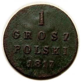 Obrazek dla: Grosz 1817 Aleksander I Romanow Królestwo Polskie Warszawa
