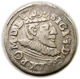 Obrazek dla: Trojak 1591 Zygmunt III Waza Poznań