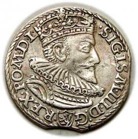 Obrazek dla: Trojak 1592 Zygmunt III Waza Malbork