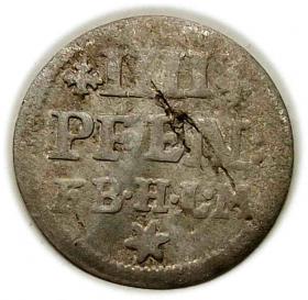 Obrazek dla: 4 fenigi 1692 Jobst Edmund von Brabeck Hildesheim