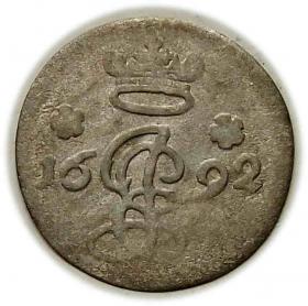 Obrazek 2 dla: 4 fenigi 1692 Jobst Edmund von Brabeck Hildesheim