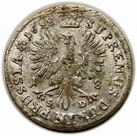 Obrazek 2 dla: Ort 1698 Fryderyk III Brandenburg Prusy Królewiec