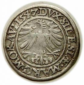 Obrazek 2 dla: Grosz 1547 Ferdynand I Habsburg Wrocław