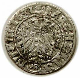 Obrazek 2 dla: 3 krajcary 1631 Ferdynand I Habsburg Wrocław