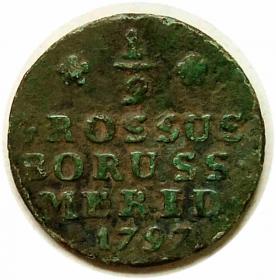 Obrazek dla: Półgrosz 1797 Fryderyk Wilhelm II Prusy Południowe Wrocław