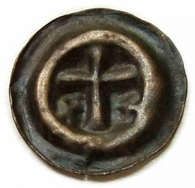 Obrazek dla: Brakteat krzyż łaciński Zakon Krzyżacki