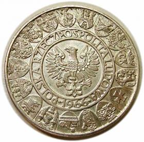 Obrazek 2 dla: 100 złotych 1966 Mieszko i Dąbrówka PRL