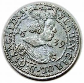 Obrazek dla: 3 krajcary 1639 Ferdynand Karol Austria Hall