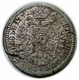 Obrazek 2 dla: 3 krajcary 1730 Karol VI Habsburg Wrocław