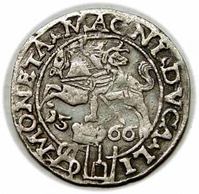 Obrazek dla: Grosz 1566 Zygmunt II August Wilno