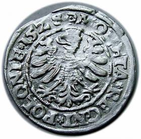 Obrazek 2 dla: Grosz 1528 Zygmunt I Stary Kraków