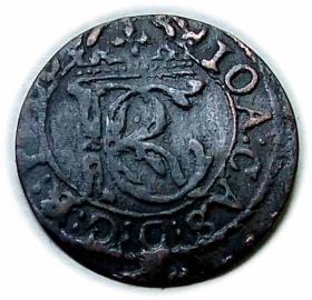 Obrazek dla: Szeląg 1652 Jan Kazimierz Litwa Wilno