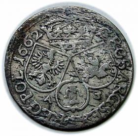 Obrazek 2 dla: Szóstak 1662 Jan Kazimierz Kraków