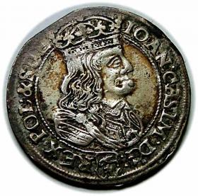 Obrazek dla: Szóstak 1667 Jan Kazimierz Bydgoszcz