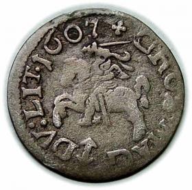 Obrazek 2 dla: Grosz 1607 Zygmunt III Waza Wilno