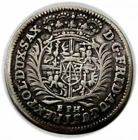 Obrazek 2 dla: 1/12 talara 1703 August II Mocny Sas Lipsk