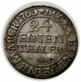Obrazek 2 dla: 1/24 talara 1763 August III Sas Drezno