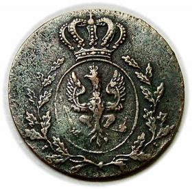 Obrazek 2 dla: 1 grosz 1816 Fryderyk Wilhelm III Wielkie Księstwo Poznańskie Wrocław