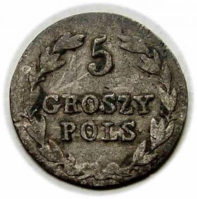 Obrazek dla: 5 groszy 1826 Aleksander I Romanow Królestwo Polskie Warszawa