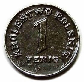 Obrazek dla: 1 fenig 1918 Królestwo Polskie Stuttgart