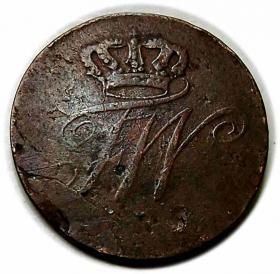 Obrazek 2 dla: 1/2 krajcara 1788 Fryderyk Wilhelm II Wrocław