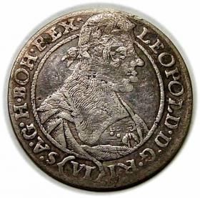 Obrazek dla: 6 krajcarów 1665 Leopold I Habsburg Wrocław