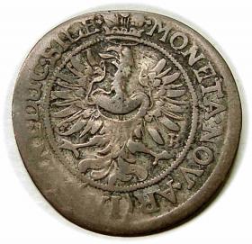 Obrazek 2 dla: 6 krajcarów 1673 Ludwika Anhalcka Księstwo Brzesko  Legnicko  Wołowskie Brzeg