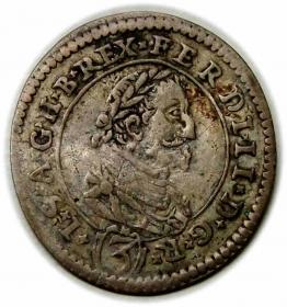 Obrazek dla: 3 krajcary 1626 Ferdynand II Habsburg Austria Graz