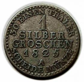 Obrazek 2 dla: 1 silber grosz 1825 Fryderyk Wilhelm III Berlin