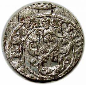 Obrazek 2 dla: Szeląg 1601 Zygmunt III Waza Ryga