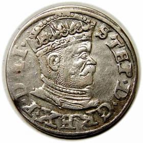 Obrazek dla: Trojak 1586 Stefan Batory Ryga