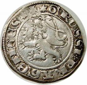 Obrazek 2 dla: Grosz praski Jan Luksemburski Praga Czechy