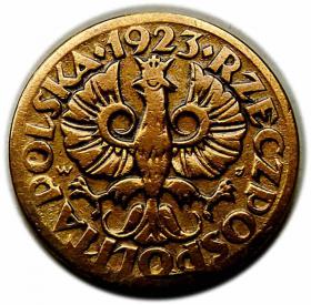 Obrazek 2 dla: 5 groszy 1923 II RP Warszawa