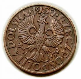 Obrazek 2 dla: 2 grosze 1939 II RP Warszawa