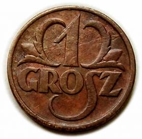 Obrazek dla: 1 grosz 1939 II RP Warszawa