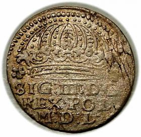 Obrazek dla: Grosz 1612 Zygmunt III Waza Kraków