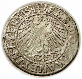 Obrazek 2 dla: Grosz 1544 Fryderyk II Legnicki Księstwo Brzesko  Legnicko  Wołowskie Legnica