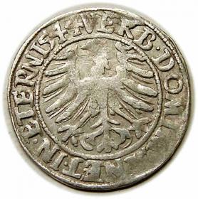 Obrazek 2 dla: Grosz 1544 Fryderyk II Legnicki Księstwo Brzesko  Legnicko  Wołowskie Legnica