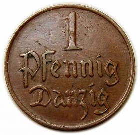 Obrazek dla: 1 fenig 1923 Wolne Miasto Gdańsk Berlin